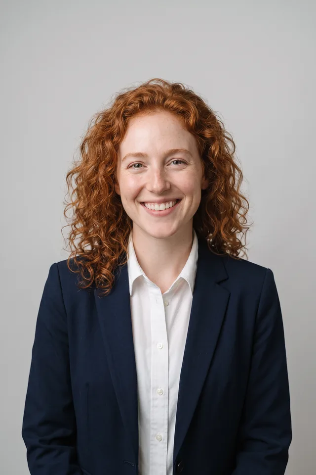 A kitchen snapshot restyled as a studio headshot